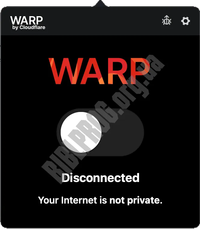 Скриншот Cloudflare WARP