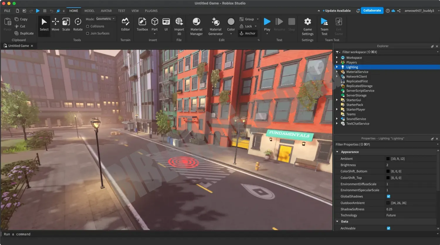Скриншот Roblox Studio